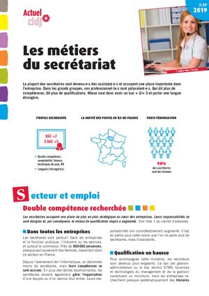 Les métiers Du Secrétariat
