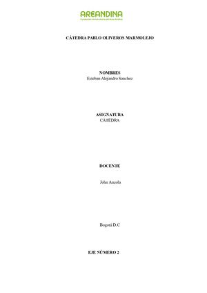 Cátedra Pablo Oliveros Marmolejo Terminado
