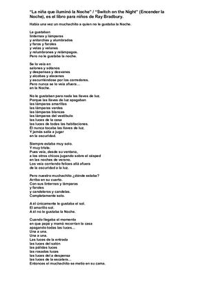 La Niña Que Iluminó La Noche