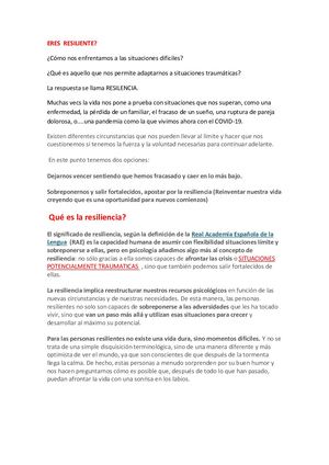 Eres Resiliente