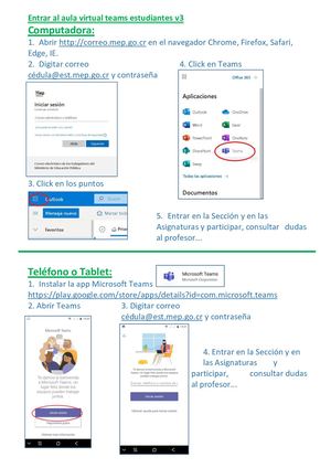Como Entrar A Al Aula Virtual Teams Para Estudiantes V3