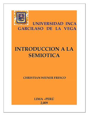 Introducción a la Semiótica