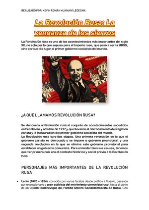 La Revolución Rusa