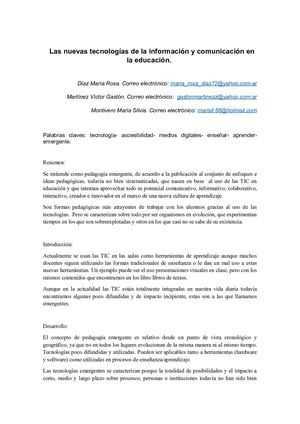 Seminario Tic Para La Planificacion Y Gestion De Las Instituciones