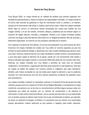 Teoria De Tony Buzan