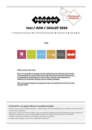 Mai - Juin - Juillet 2020 L E C O L L E C T I F