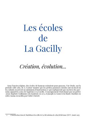 Les Ecoles Gaciliennes Mai 2020