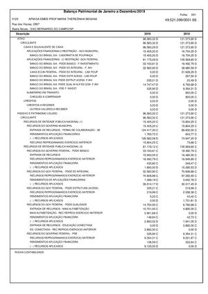 Apm Emeb Maria Therezinha Besana Balancete Patrimonial 2019