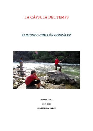 Cápsula Del Temps Raimundo Chillón Curs 2019 2020