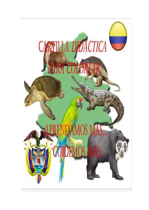 Cartilla Didáctica Para Colorear Gbi