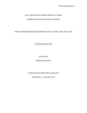 Proyecto Popotes 2020