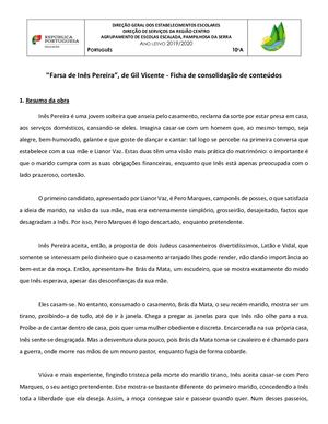 Consolidação Farsa Inês