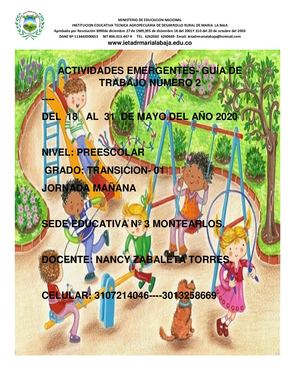 Guia Taller Nivel Preescolar