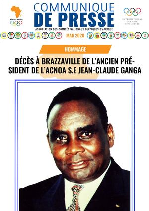 COMM PRESS HOMMAGE J C GANGA