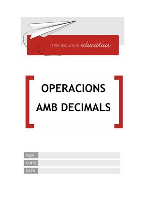 Operacions Amb Decimals 1225839