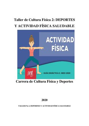 Guía De Estudios Taller 2 Cultura Física Med 2020