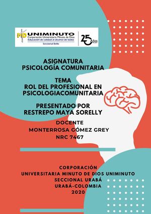 Rol Del Psicologo Comunitario