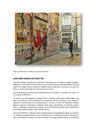 ¿Has Oido Hablar De Paste Up?