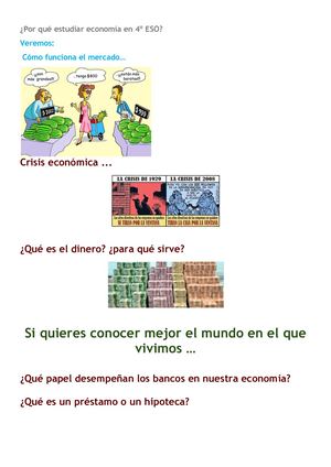 Por Qué Estudiar Economía En 4 Eso