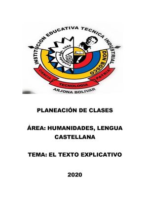 El Texto Explicativo