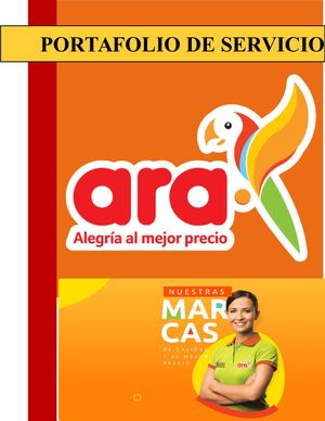Portafolio De Servicios Tiendas Ara