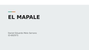 Planimetría El Mapale