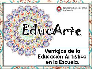 Importancia De La Ed. Artística