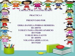 CARTILLA DE LA LETRA SCRIPT