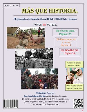 Más Que Historia. Genocidio de Ruanda