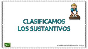 Lengua- Clasificar Sustantivos