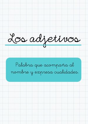Los Adjetivos