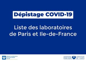 Liste Laboratoires Dépistage Paris Ile De France Lrb