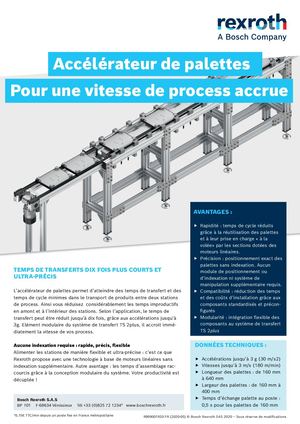 Flyer - Accélérateur de palettes TS2 Booster