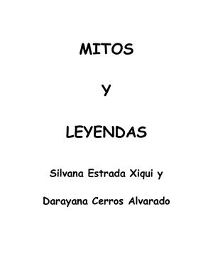 Mitos Y Leyendas