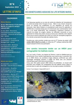Lettre d'info des bénéficiaires associés Marha #04 Septembre 2019