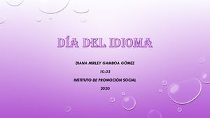 Trabajo Día Del Idioma