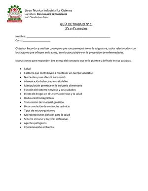 Guia 1 Ciencias Para La Ciudadania