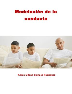 Modelación De La Conducta