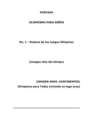 1 Historia De Los Juegos Olímpicos Impresión