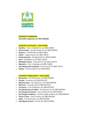 Uffici Coldiretti In Campania