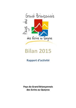 Bilan Activites Pgb 2015