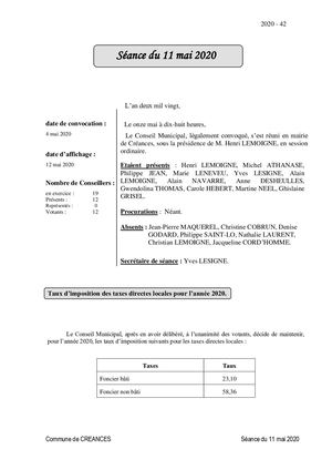 Presse Du 11 Mai 2020