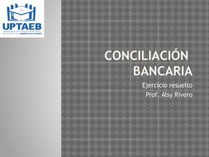 Conciliación Bancaria Ejercicio