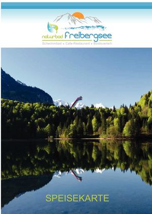 Speisekarte Freibergsee