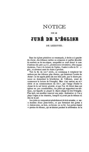 Jubé Église Lessines