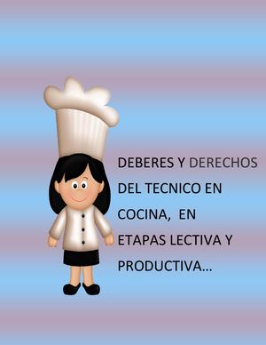 Deberes Y Derechos Tecnico En Cocina Resuelto