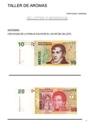 Billetes Y Monedas Aromas Semana 10