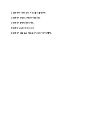 Le Jeu Du Portrait Araucan Timéo 5è1