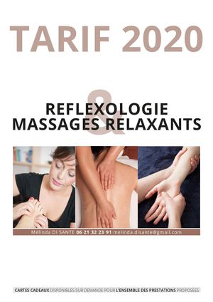 TARIF 2020 Mélinda DI SANTE PRO