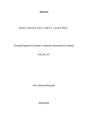 Glosario Dibujo Tecnico